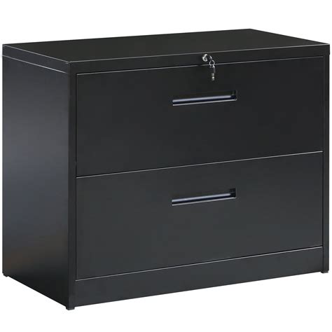 two drawer file cabinet steel lock black|lockable cabinet 2 door staples.